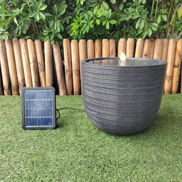 Outdoor Fountain Water features with Solar Panel Water Pump for Pond Patio Garden