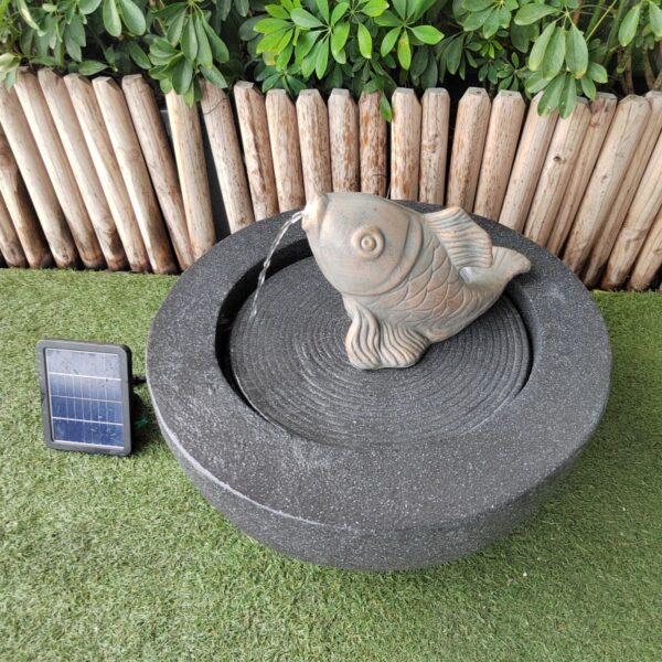 Water Fountain with LED Lights Water Pumps Waterfalls for Garden Patio Outdoor Solar Powered - Image 2