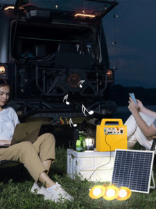 Solar Portable Lighting System outdoor camping outdoor construction sites temporary markets or event locations small-scale remote operation bases emergency rescue command centers   