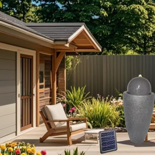 Solar Powered Outdoor Fountains with Solar Panel Kit Water Fountain for Pond Patio Garden - Image 2