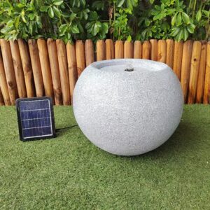 A solar water fountain is mainly composed of a solar water pump, a sprinkler head and a storage pool.