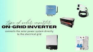 On-grid solar inverter is also known as grid-tied solar inverter, which means it connects the solar power system directly to the electrical grid. It converts the DC power from solar panels into AC power that is synchronized with the grid's frequency, voltage, and phase. It Can send excess power generated by the solar panels back to the grid when production exceeds consumption.  During times when solar generation is insufficient, the building can draw power from the grid.