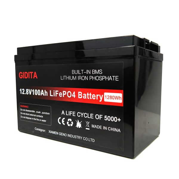 PowerFlex LiFePO4 Battery: 12.8V, 100Ah High-Capacity Stacking