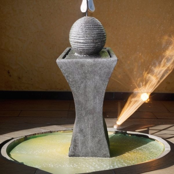 Solar Water Fountain With  Aesthetic Design - Image 5