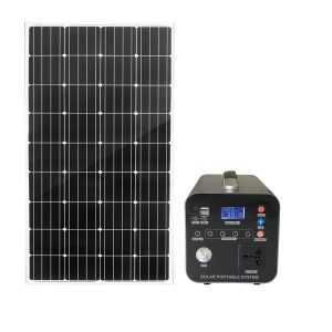500W Portable Solar Generator Lithium Battery Power Station AC/DC for Camping Outdoor Emergency Backup.