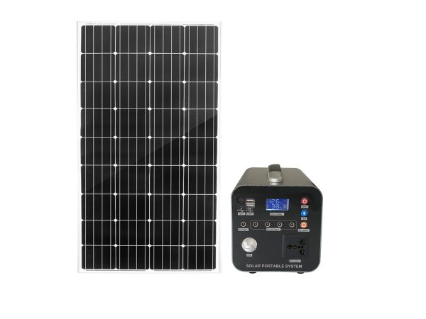 500W Portable Solar Generator Lithium Battery Power Station AC/DC for Camping Outdoor Emergency Backup.