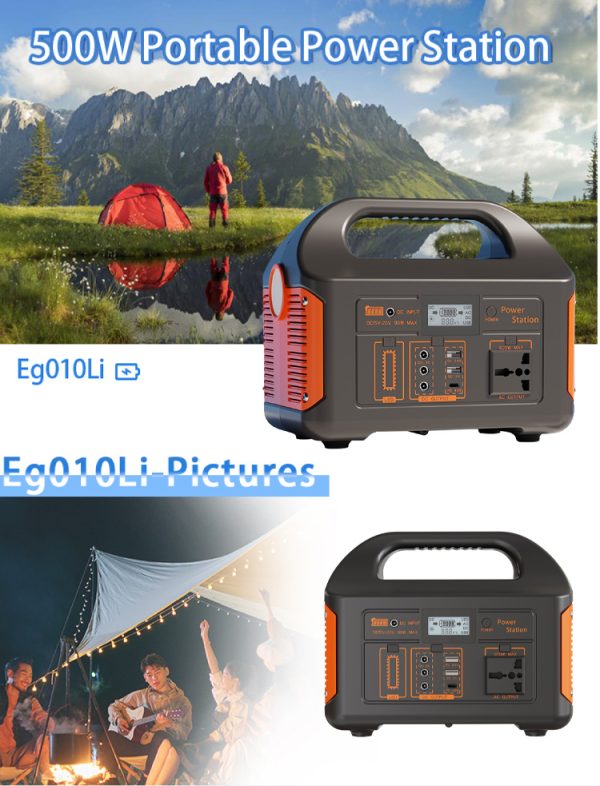 500W Portable Solar Generator | 460.8Wh LiFePO4 Power Station w/ AC & Solar Charging for Camping & Emergencies. - Image 4